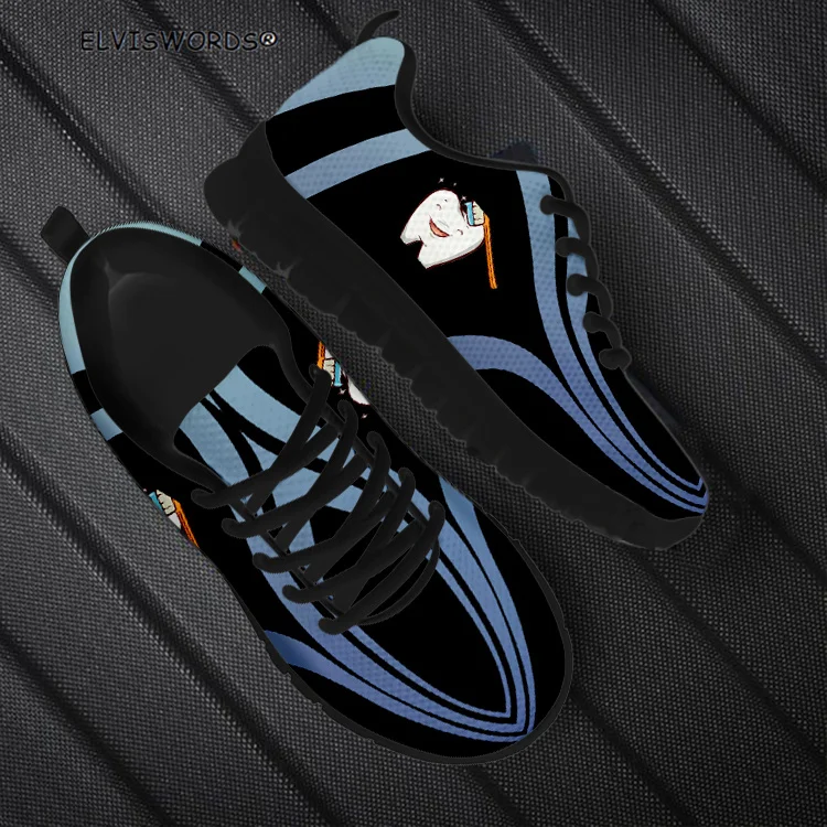 

Женские кроссовки ELVISWORDS с рисунком зубов, удобные прогулочные туфли, женские дышащие кроссовки на плоской подошве, женские кроссовки на шну...