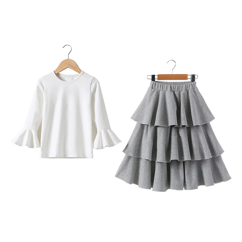 Эксклюзивная Одежда для девочек спортивный костюм белая рубашка с длинным