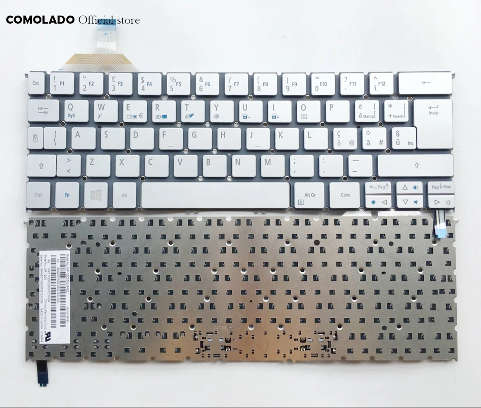 Французский Итальянский японский Немецкий Клавиатура для ноутбука с подсветкой