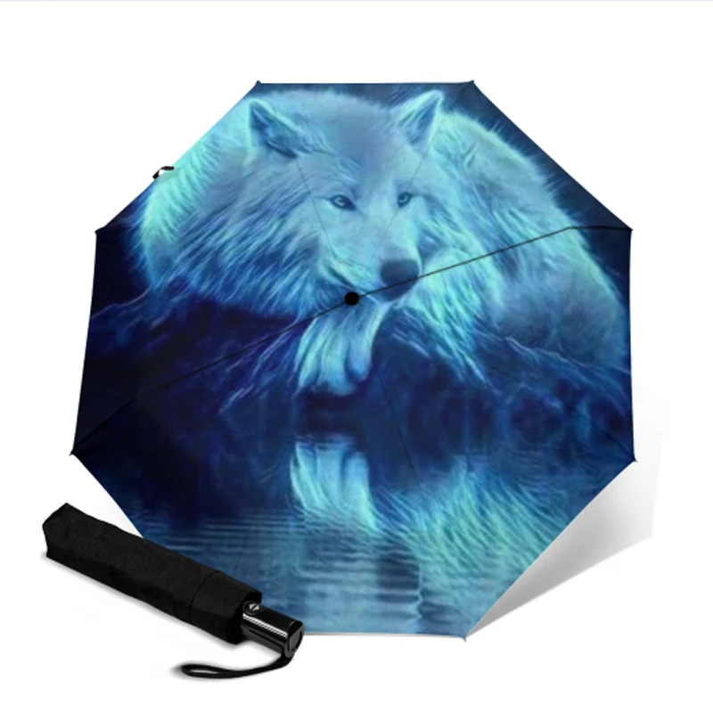 Модный складной зонтик от дождя и солнечного Pongee Guarda Chuva ветрозащитные зонтики с