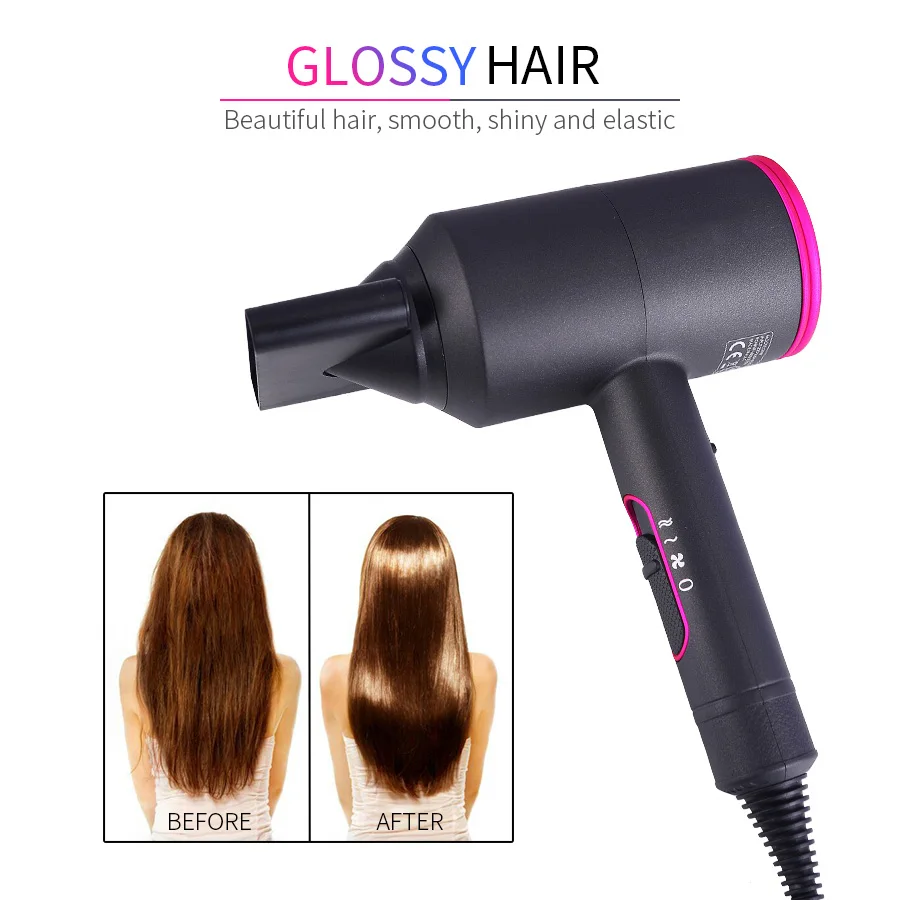 Профессиональный фен высокой мощности 2000 Вт для укладки волос горячего и