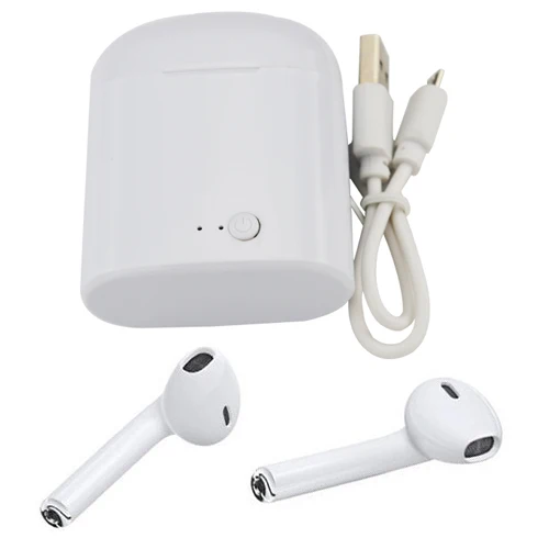 Without box I7 tws беспроводные наушники 5,0 Bluetooth гарнитура Aire наушники беспроводные Bluetooth наушники для мобильных телефонов - Color: Without box