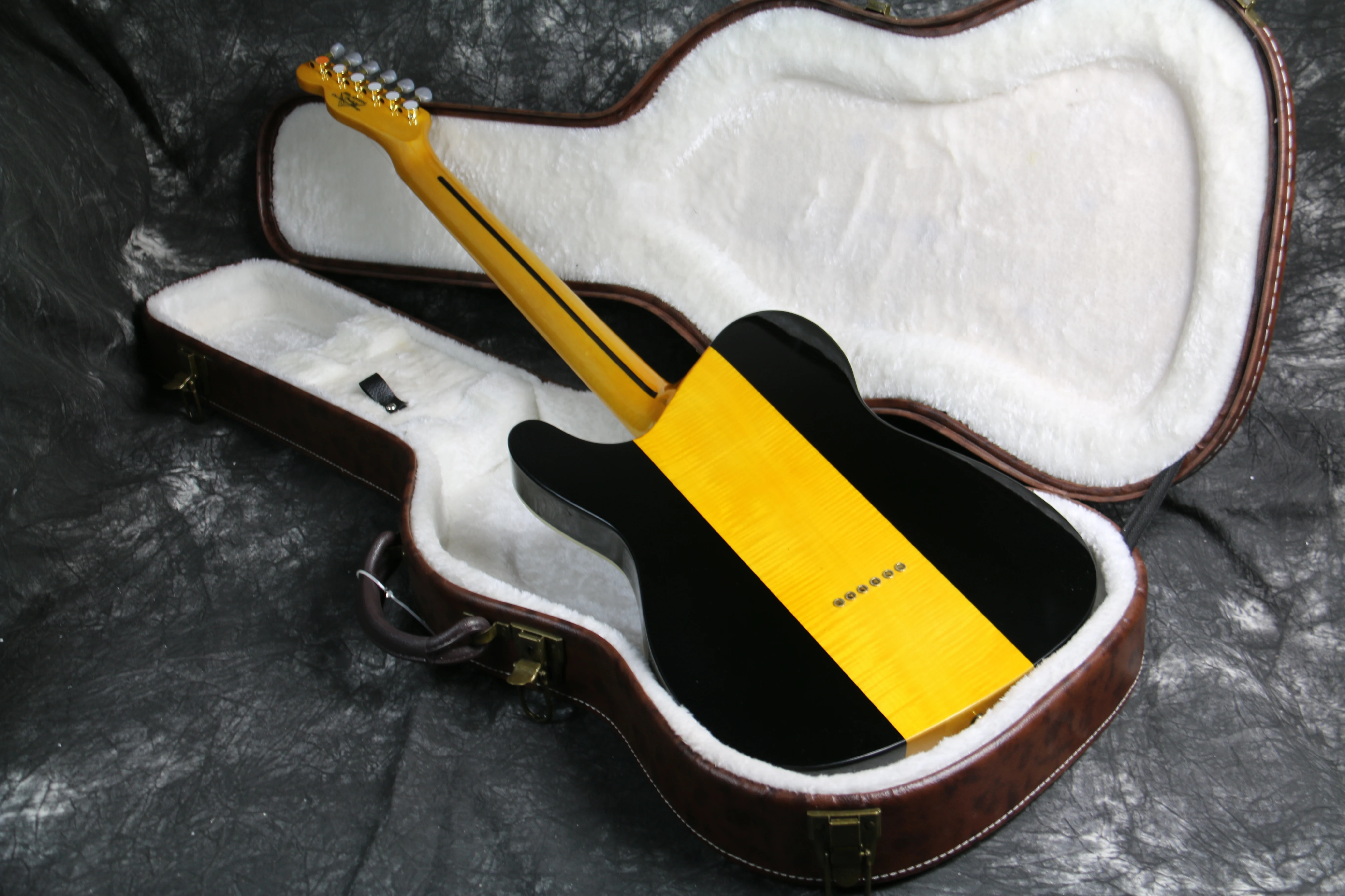 Lzeal sunburst tuff dog tl Электрогитара ra винтажный Оттенок шеи 21 струнный набор в шею tele