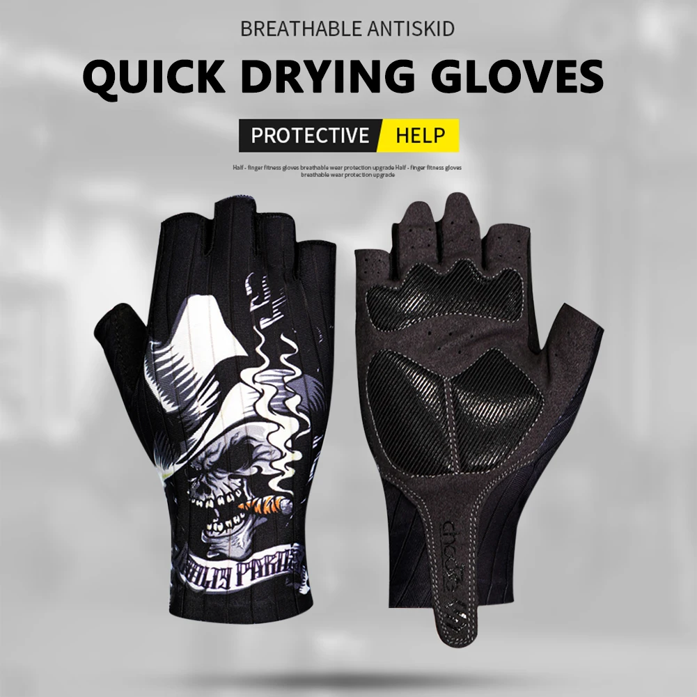 

Unisex Anti-Slip Half Finger Cycling Gloves Breathable Shock-Absorbing Quick-Drying Sports Bike Gloves Bicycle Accessories