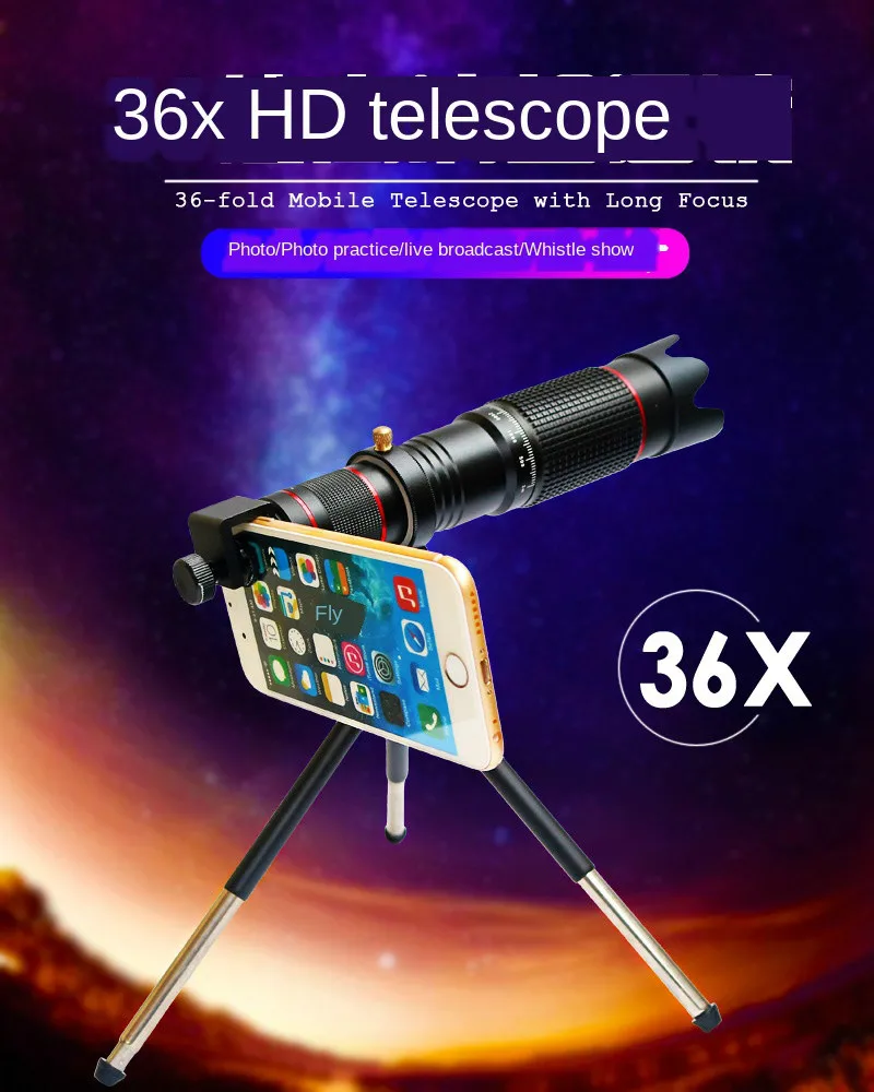 Cdragon оптический объектив для мобильного телефона 36x телеобъектив телескоп