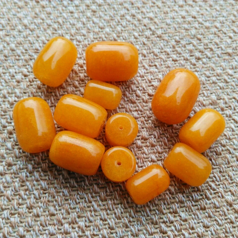 

Topaz Chalcedony Bucket Bead Fine Diy Hand Bead Bracelet Accessories Buddha Bead Accessories Natural Crystal