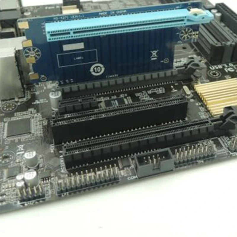PCI Express 16X карта адаптера Райзера PCI-E рулевая 90 градусов прямоугольный адаптер для