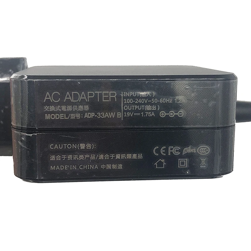 19V 1.75A 33W Micro-USB AC адаптер для ноутбука Зарядное устройство Asus Eeebook X205 X205T X205TA E202 E202SA