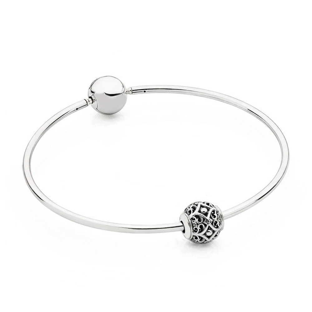 

NEW 100% 925 Sterling Silver Classic AFFECTION CHARM In E Series Bracelet Set Original Jewelry Charming Elegant B800470 Gift