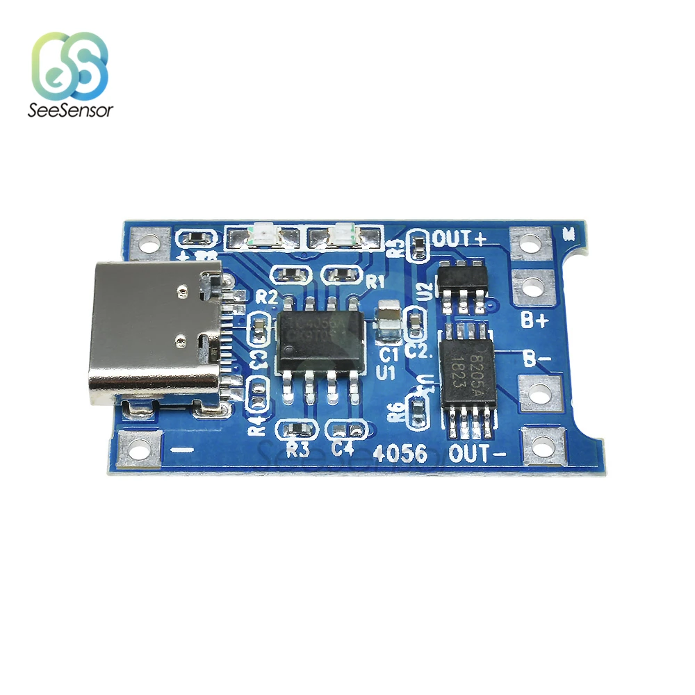 5 шт. type-C USB 5 В 1A 18650 TP4056 литиевый модуль зарядного устройства аккумулятора зарядная плата с защитой двойные функции 1A li-ion