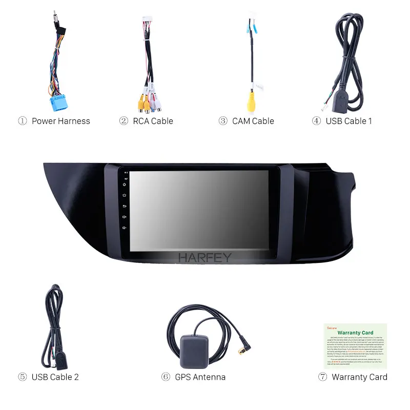 Harfey 9 дюймовый HD сенсорный экран Android 8 1 Автомобильный GPS радио для 2015 2018 Suzuki Alto K10 с