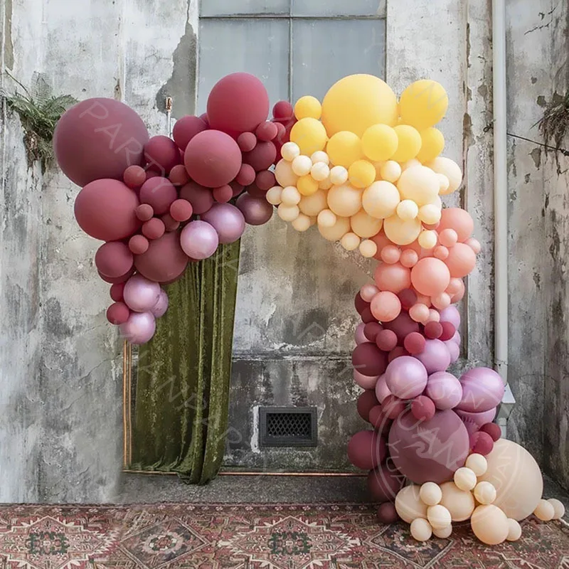

100pcs 18/10/5inch Retro rose red Balloons Wedding Balloons Decoration Birthday Balloons Arch Party Supplies