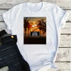 Гавайская футболка Aloha, Пляжная Летняя женская модная одежда С закатом, Повседневная белая Гавайская футболка большого размера в стиле Харадзюку L Ретро, 2021