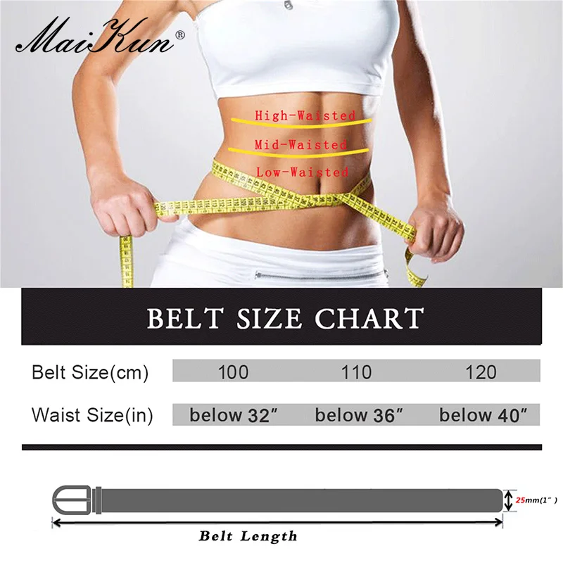 

Maikun Women's Braided Suit Belt Fashion Adjustable Big Size Business Belt Ladies Elasticated Waistband
