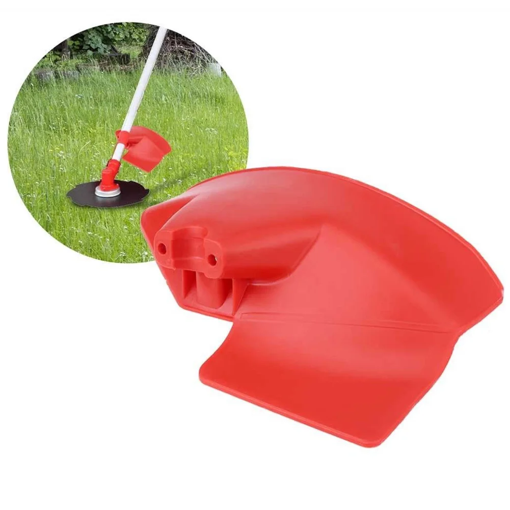 Red Protection Baffle Brush Cutter Guard Garden Tools Grass Trimmer Shield With Clamp Plate Easy Install For 26 28mm Dia. Shaft |