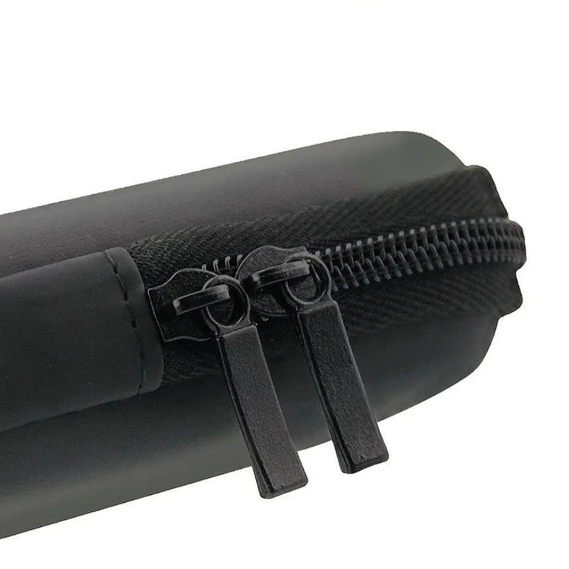 1pc Black Pencil Case Portable EVA Hard Shell Pen Holder School Office Stationery Pouch Internal Mesh Earphone Makeup Bags |