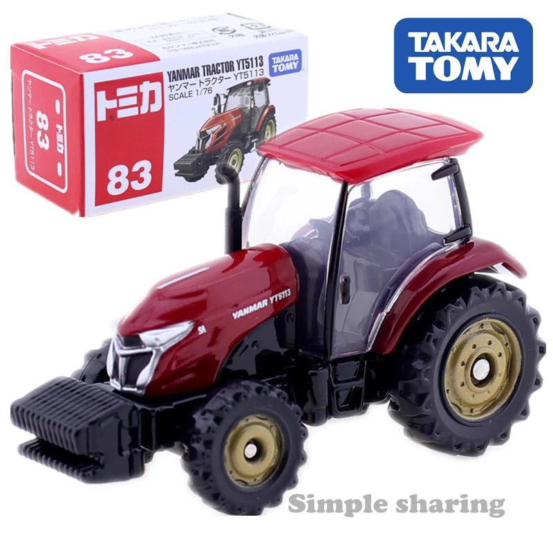 TOMICA 83 Yanmar трактор YT5113 масштаб 1:76 Такара томия дисплей миниатюрный литый