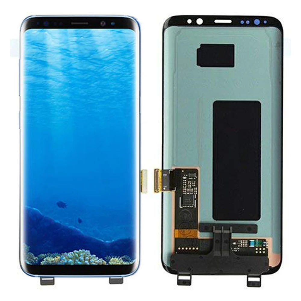 

AMOLED дефектный ЖК-дисплей для Samsung Galaxy S8 LCD S8 Plus G950 G955 дисплей сенсорный экран дигитайзер в сборе с рамкой