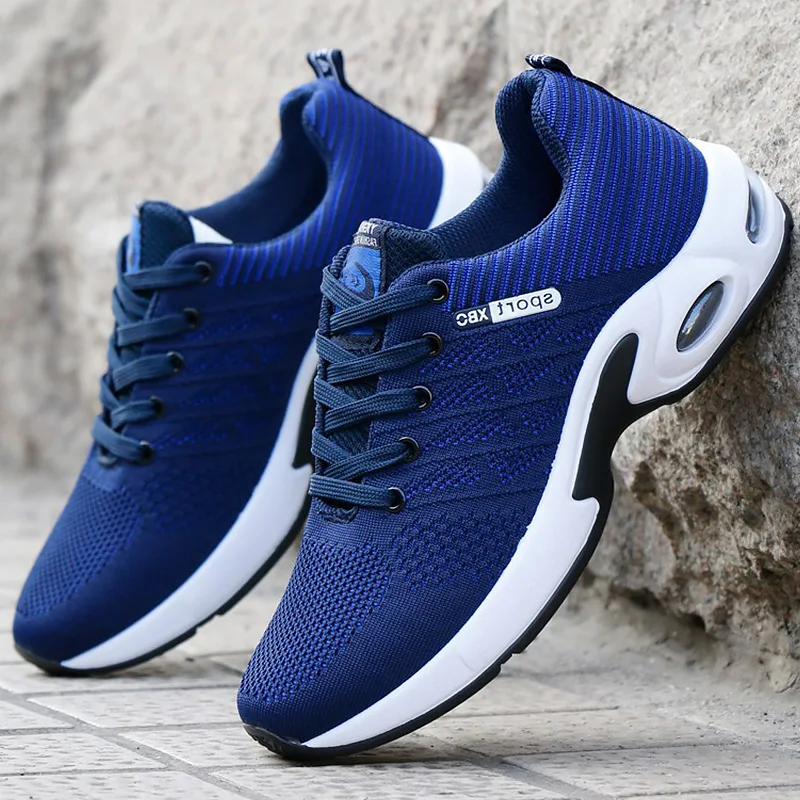 

Vulcanized Shoes Mens Sneakers 2020 Fashion Summer Air Mesh Breathable Wedges Sneakers For Men Plus Size 38-44
