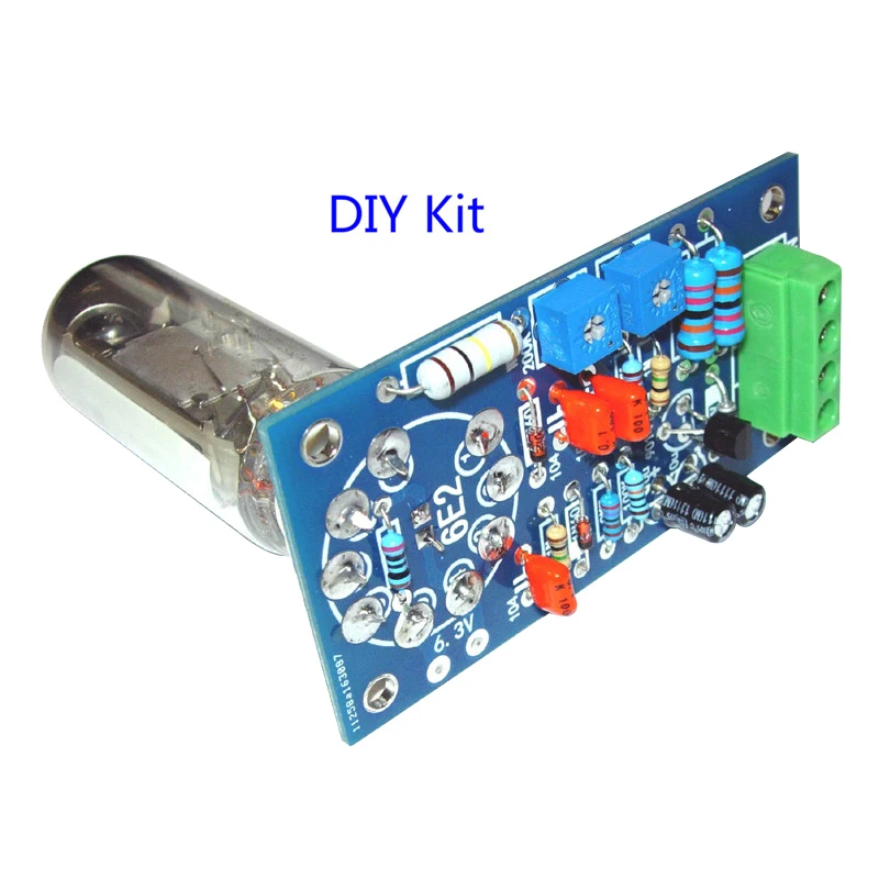 6E2 Tube Preamplifier Audio Board VU Power Level Driver Volume Indication Bile Preamp Vacuum Tone Signal Diy Kits | Электроника