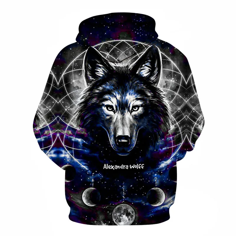 2019 новые толстовки Lobo moletom com capuz Топы homens outono inverno хип хоп topos marca Повседневная 3d