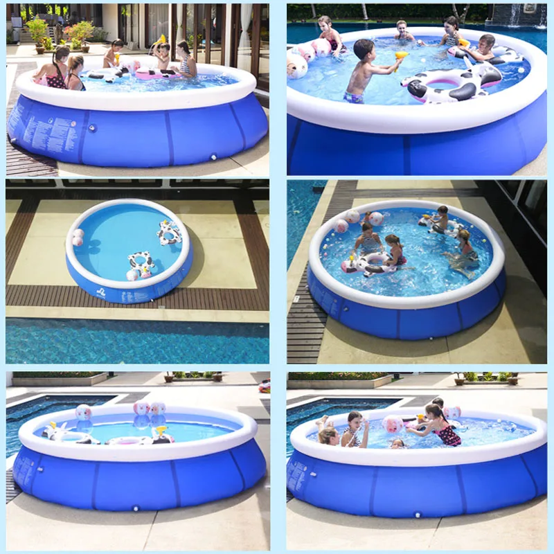 Family Inflatable Swimming Pool Adult Round Top Ring Accessories Water Playing Unisex Pisina | Мать и ребенок