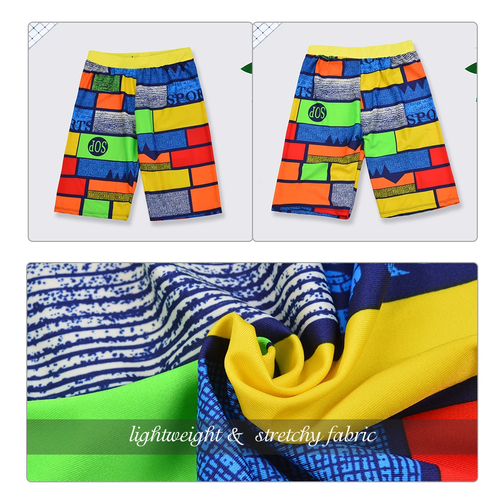 Шорты мужские пляжные до колена дышащие быстросохнущие штаны для плавания