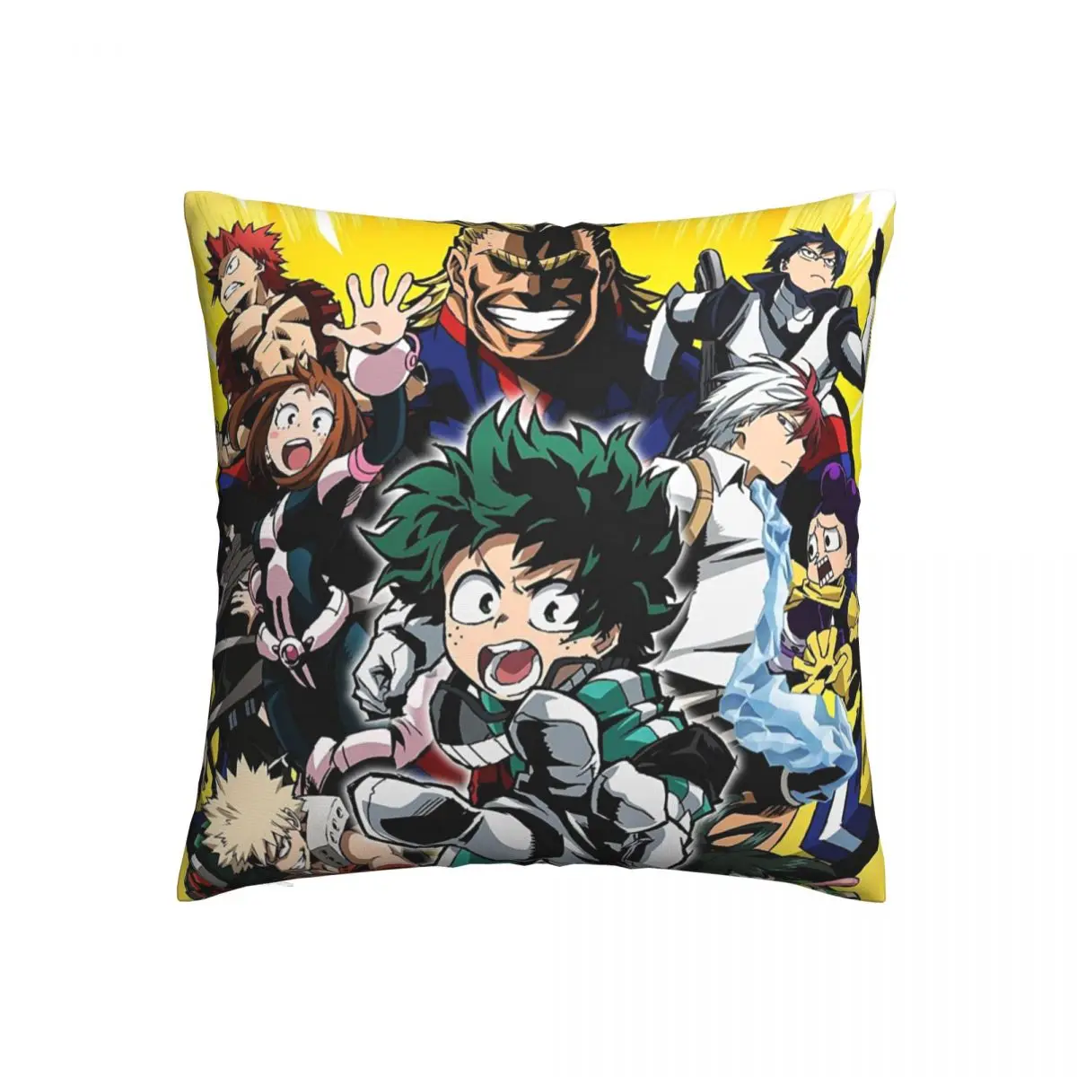 

My hero academia pattern pillowcase square pillowcase decoration car bedroom living room sofa with zipper