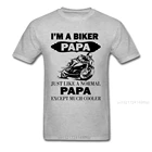 Футболка мужская велосипедная, серый топ, одежда на День отца, для любителей мотоциклов, Забавный дизайн, лето