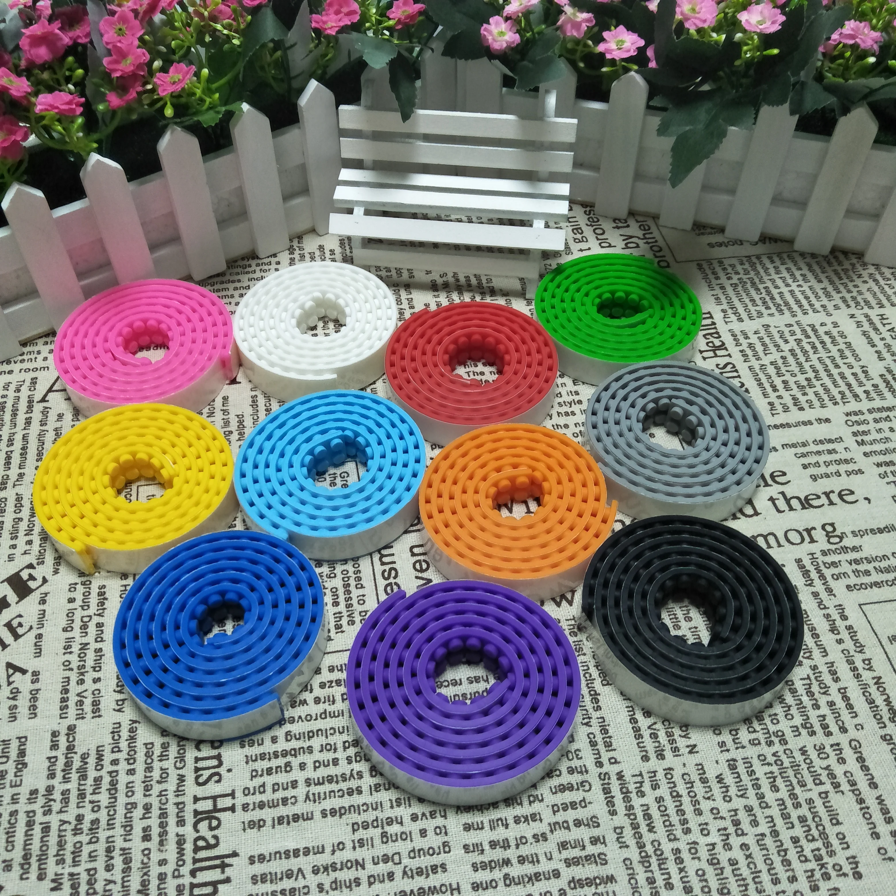 5 шт. 2*115 точек клейкая пластиковая лента дети взрослые DIY строительные блоки