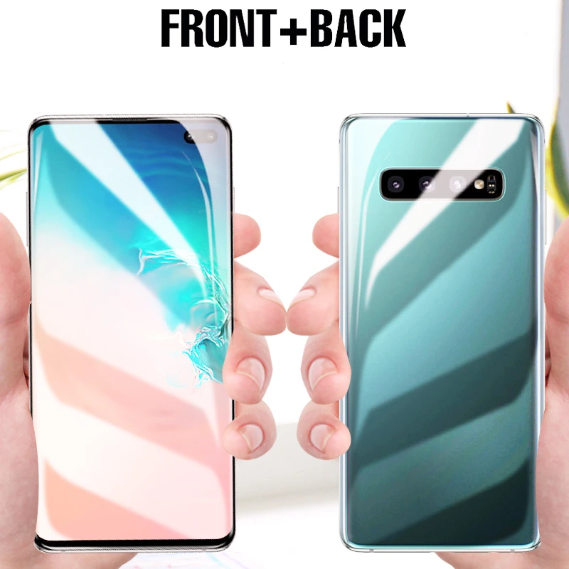 Передняя Задняя Гидрогелевая пленка для samsung S10 S9 S8 plus Note 8 9 Защитная с полным