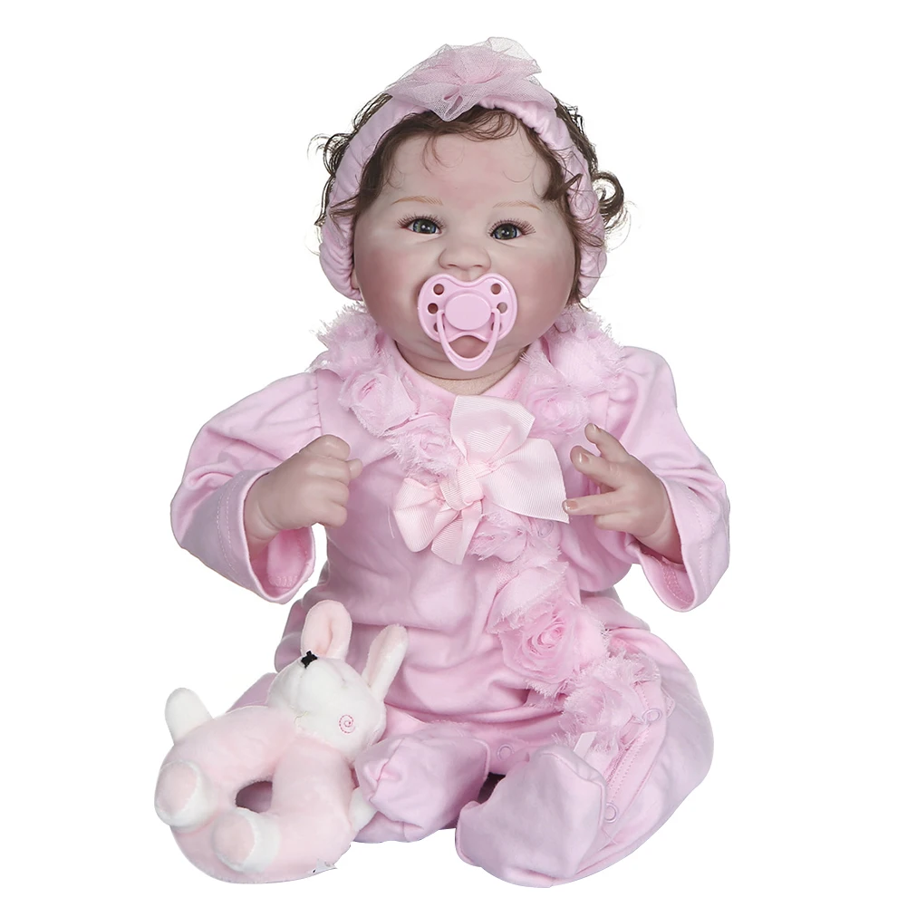 

55cm Girl Collectibles Reborn Baby Doll Painting Hand Rooted Hair Adorable Realistic Birthday Gift Kids Toy Lovely Lifelike