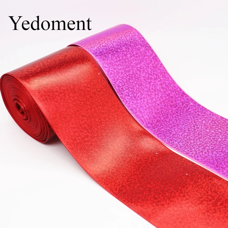 5 ярдов 3 дюйма 75 мм ленты из фольги с принтом корсажные для бантов волос материалы