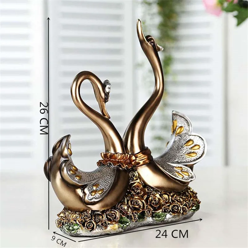 Набор лебедей из смолы набор в европейском стиле Креативные украшения для