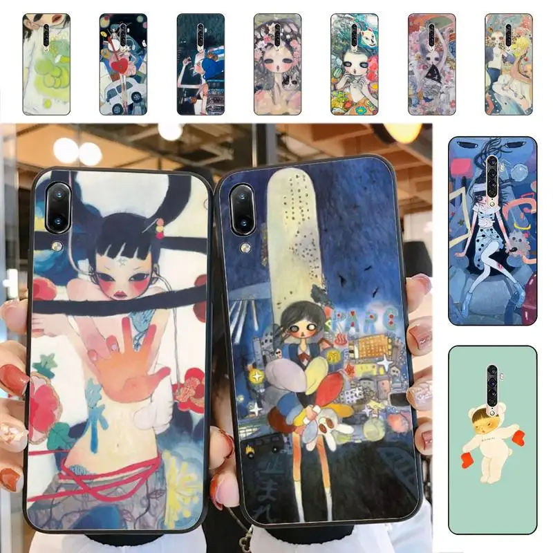 

YNDFCNB Aya takano Phone Case for Vivo Y91C Y11 17 19 17 67 81 Oppo A9 2020 Realme c3