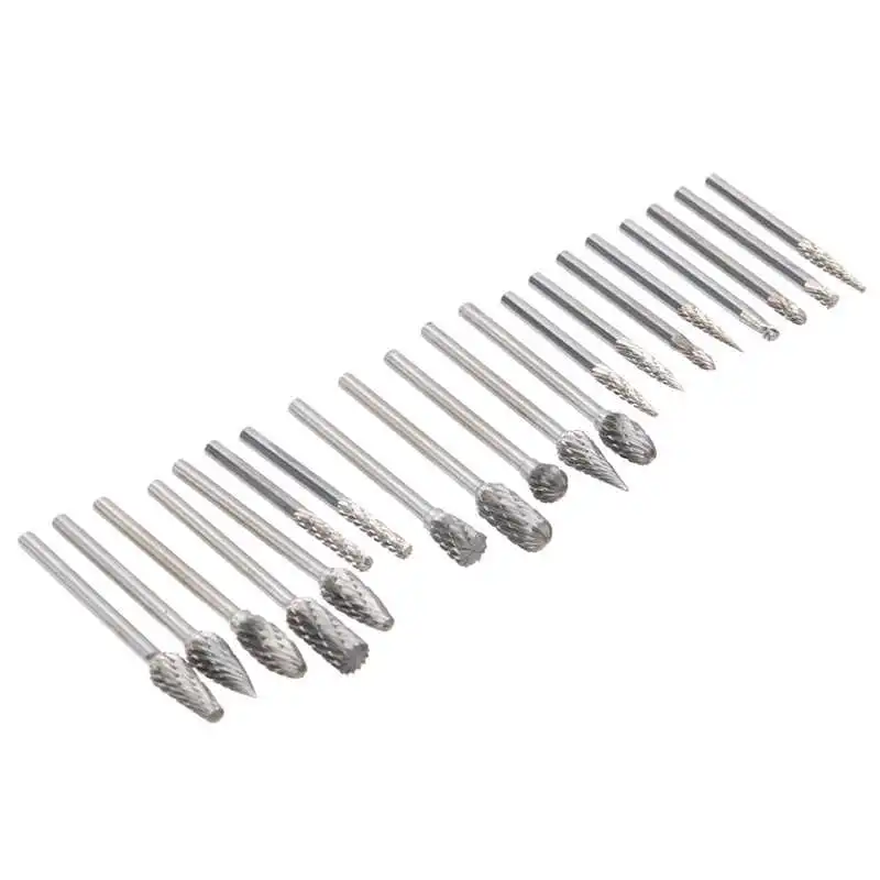 

Hand Tool Sets Power Tool Accessories Woodworking Burr File Set Cemented Carbide Burrs Files Milling Cutter Bit