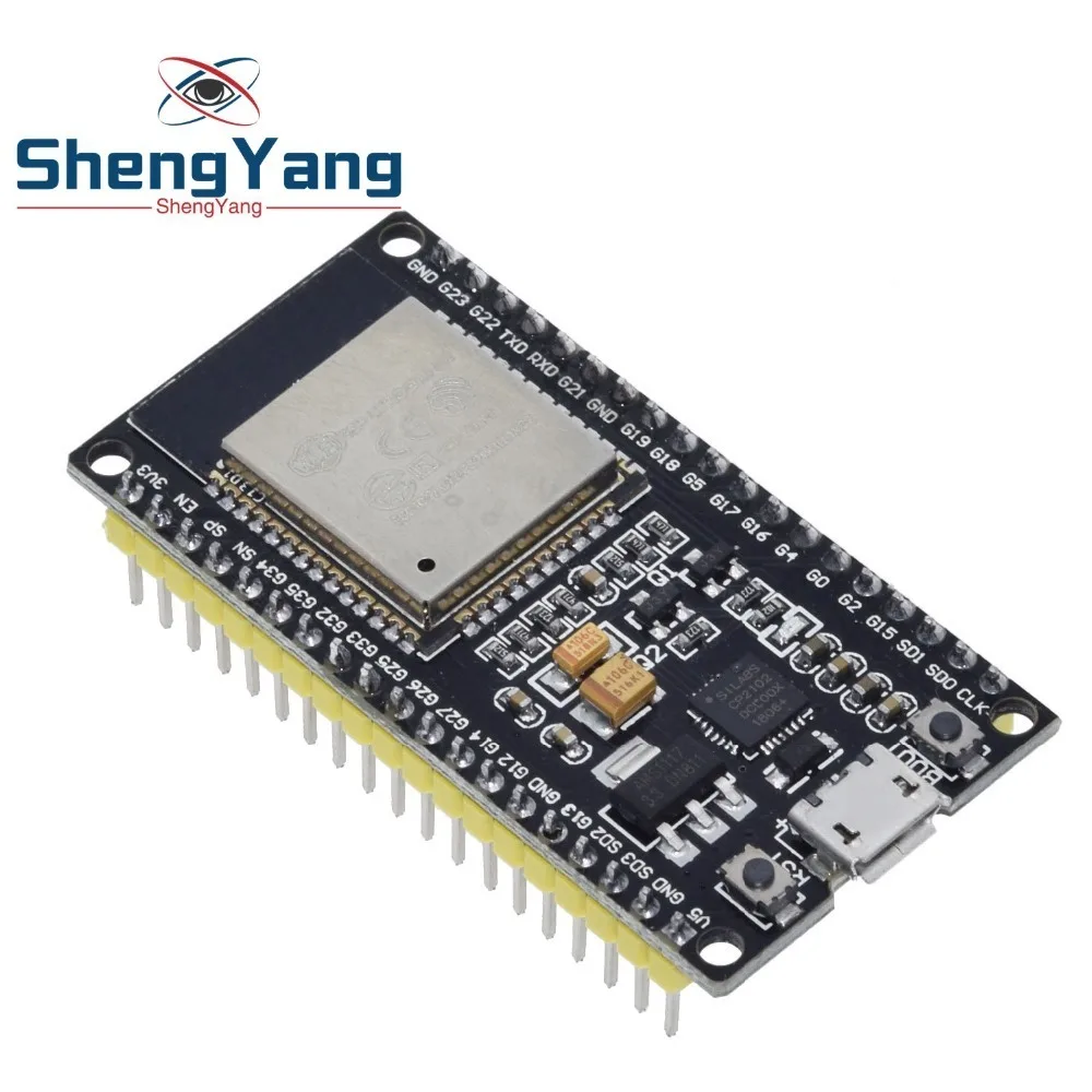 ESP32 ESP-32 ESP32S ESP-32S CP2102 беспроводной WiFi Bluetooth макетная плата Micro USB двухъядерный усилитель мощности фильтрующий модуль
