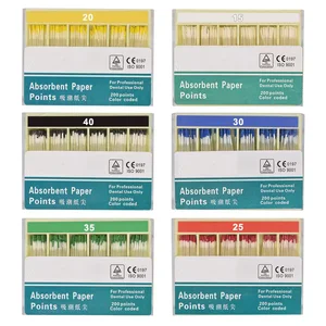 200 шт.коркор. Стоматологическая абсорбирующая бумага для отмены корней эндодонтика хлопковое волокно советы стоматологический продукт превосходного качества #15-#40