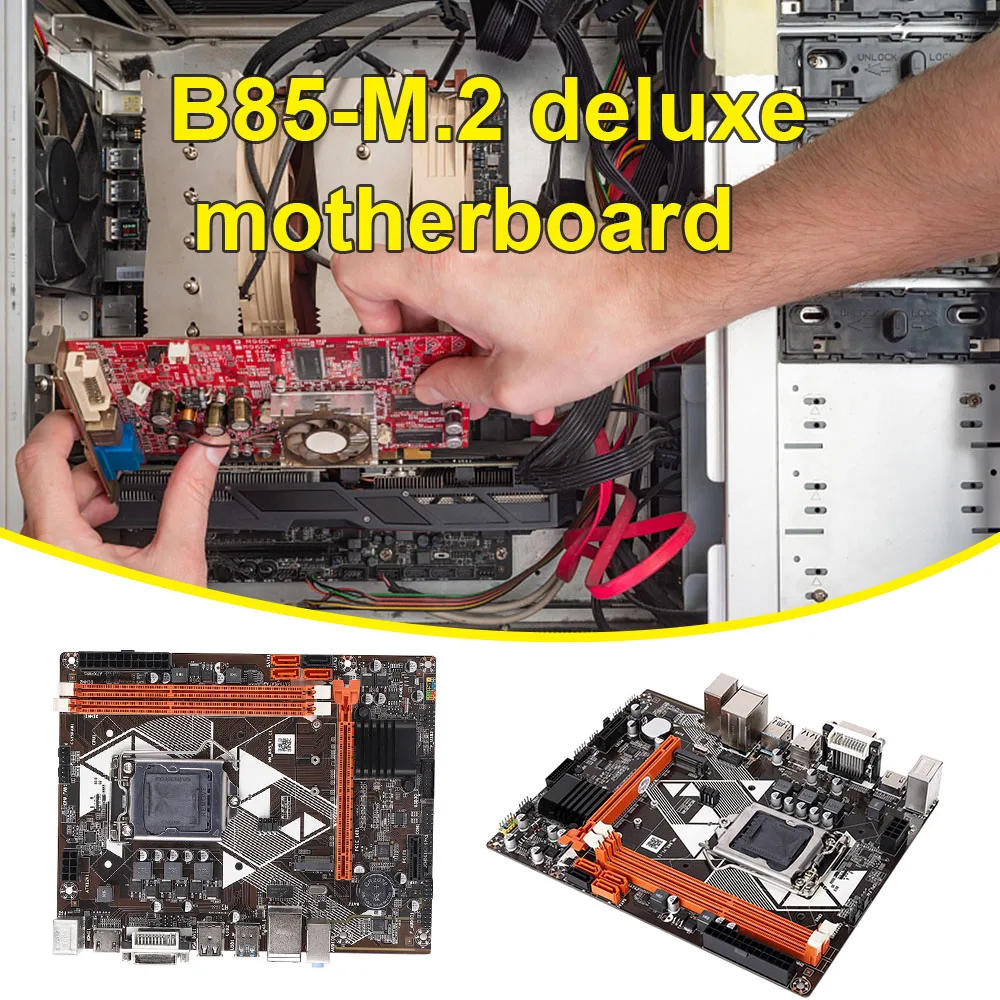 

B85 материнская плата компьютера M-ATX DDR3 USB 3,0 SATA 3,0, совместимому с HDMI + DVI + VGA рабочего стола материнской платы для LGA 1150 i3 i5 i7