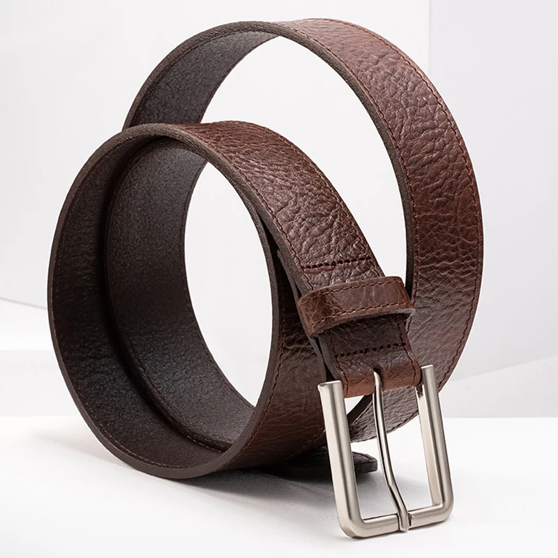 

New Cow Leather Belt High Quality Buckle Classic Men's Belt Casual Business Jeans Dress Pants Accessories Male Designer Belt