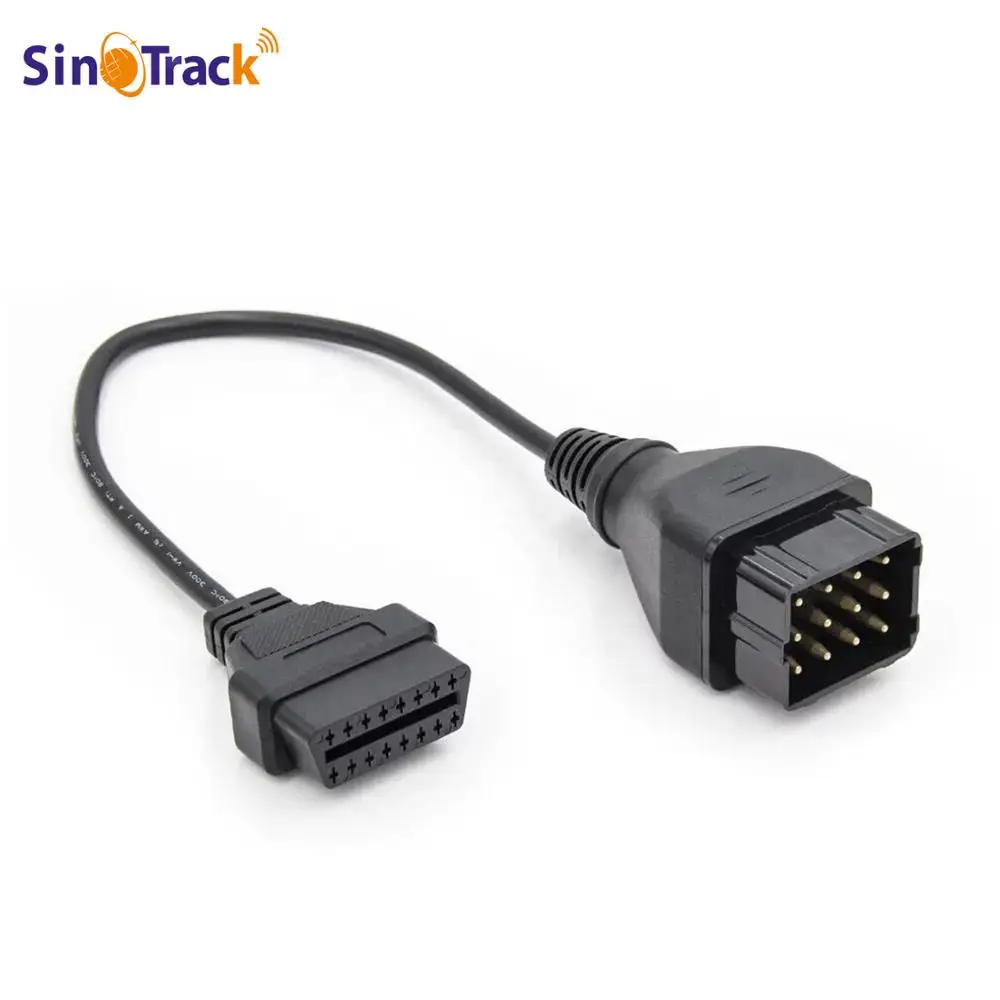 Диагностический соединительный кабель OBD II для GAZ 12 Pin к OBD2 16Pin Женский адаптер GM