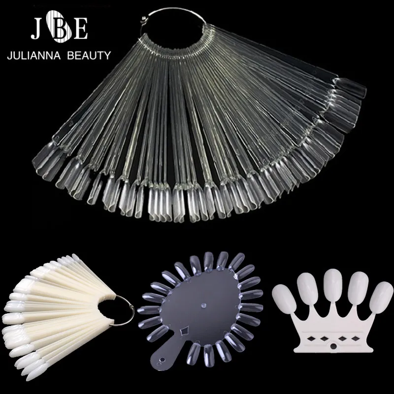 Ложные ногти практика Веерообразный декорированный лак для ногтей УФ-гель