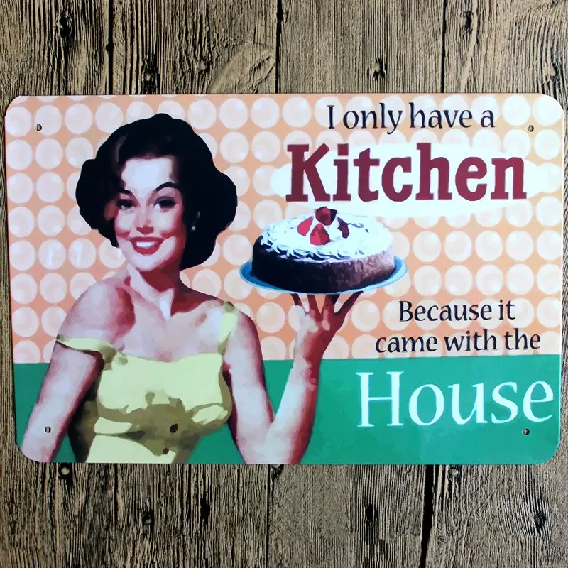 

Tin Signs Metal Plate Wall Pub Kitchen Restaurant Home Art Decor Vintage Iron Poster Cuadros A81126