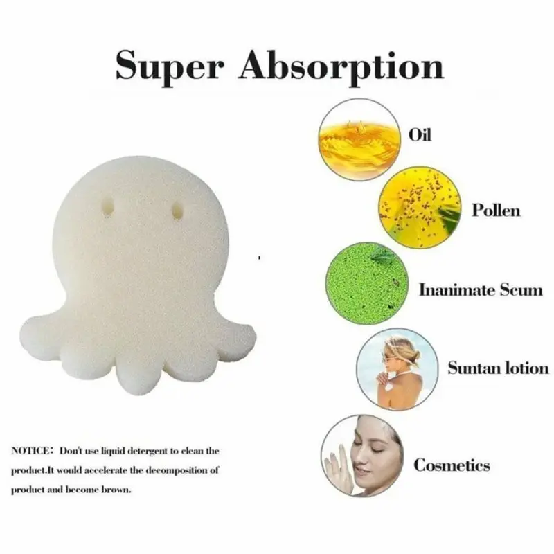 

10Pcs White Floating Spa Sponge Cartoon Turtle Oil Absorbing Hot Tub Skimmer Scum Absorber Cleaners For Swimming Pool Dropship