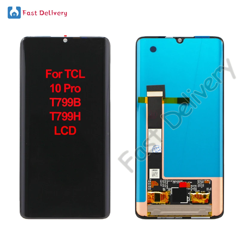 AMOLED для TCL 10 Pro T799B T799H ЖК дисплей сенсорная панель экран дигитайзер в сборе