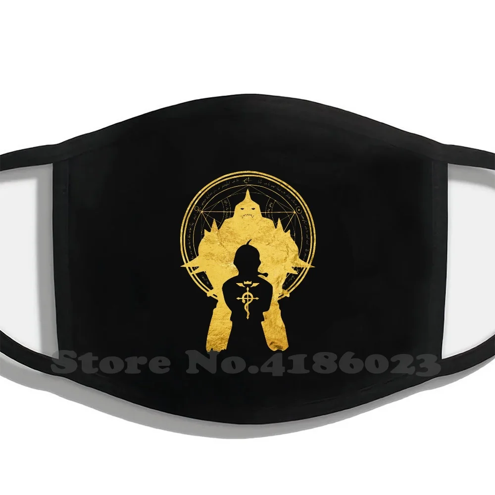 

Fm Alchemist Men Women Ladies Washable Black Masks Fullmetal Alchemist Brotherhood Full Metal Alchemist Edward Ed Alchemy Red