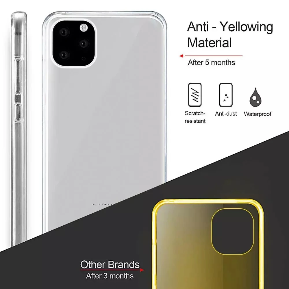 Чехол для Apple iPhone 13 12 11 Pro Max 8 7 6 Plus SE XR силиконовый прозрачный чехол из ТПУ и