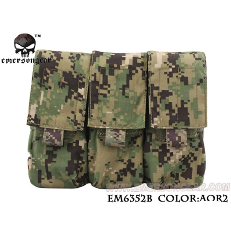 AOR2 Emersongear Emerson LBT Стиль M4 тройной подсумок Молл военный боевой Mag сумка для пейнтбола Mag держатель страйкбол шестерни - Цвет: AOR2