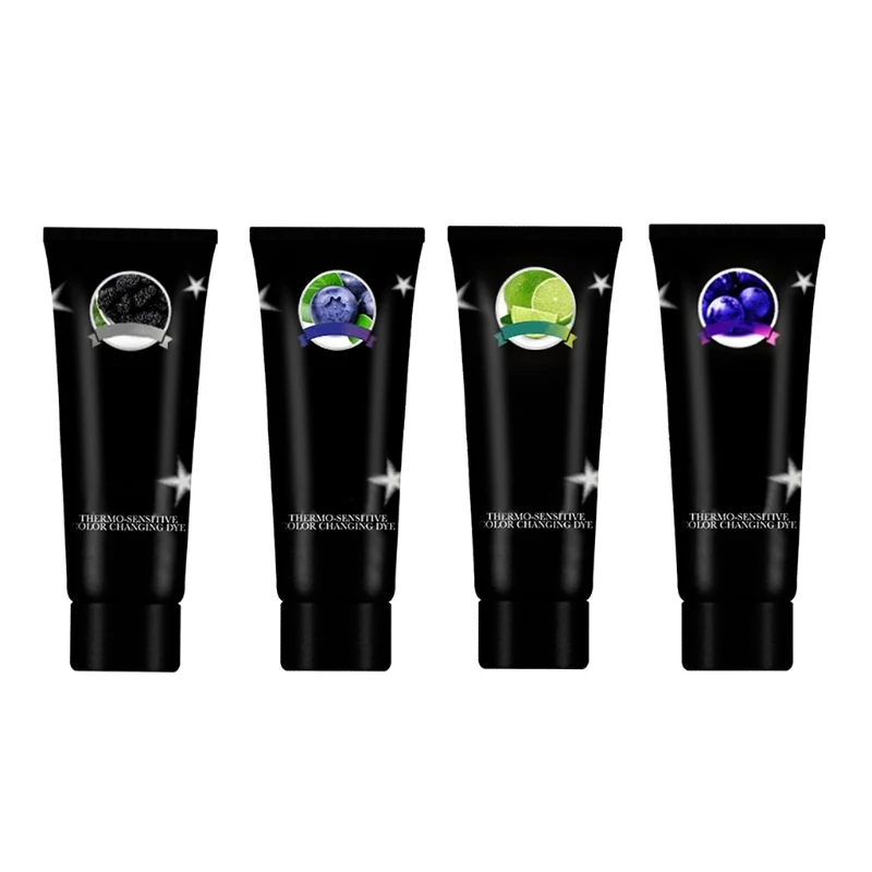 

2021 New Unisex DIY Thermochromic Color Changing Hair Dye Hair Color Wax Mud Hairdressing Cream Coloring Tool for Home Salon