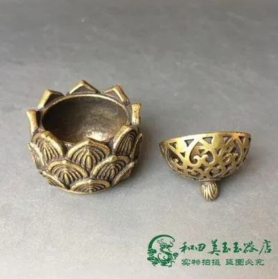 

Изысканная мини-горелка из чистой меди горелка для благовоний в виде лотоса, горелка для благовоний в виде лотоса, медный для благовоний, бр...